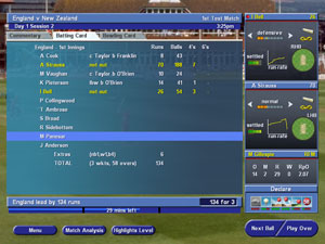 Batting card