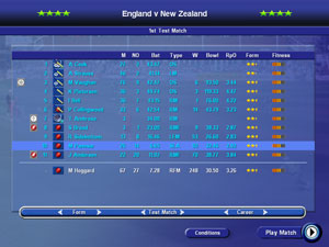 Screenshot of England v. New Zealand