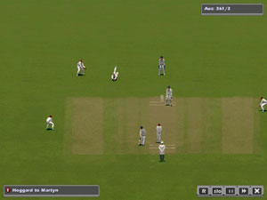 screen shot of in-game batting action