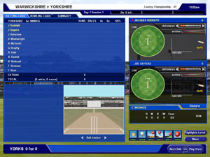 Match interface - batting