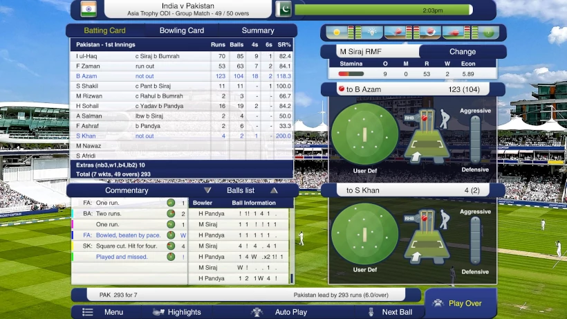 Asia trophy interface